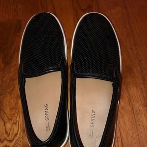 Black slip on shoes